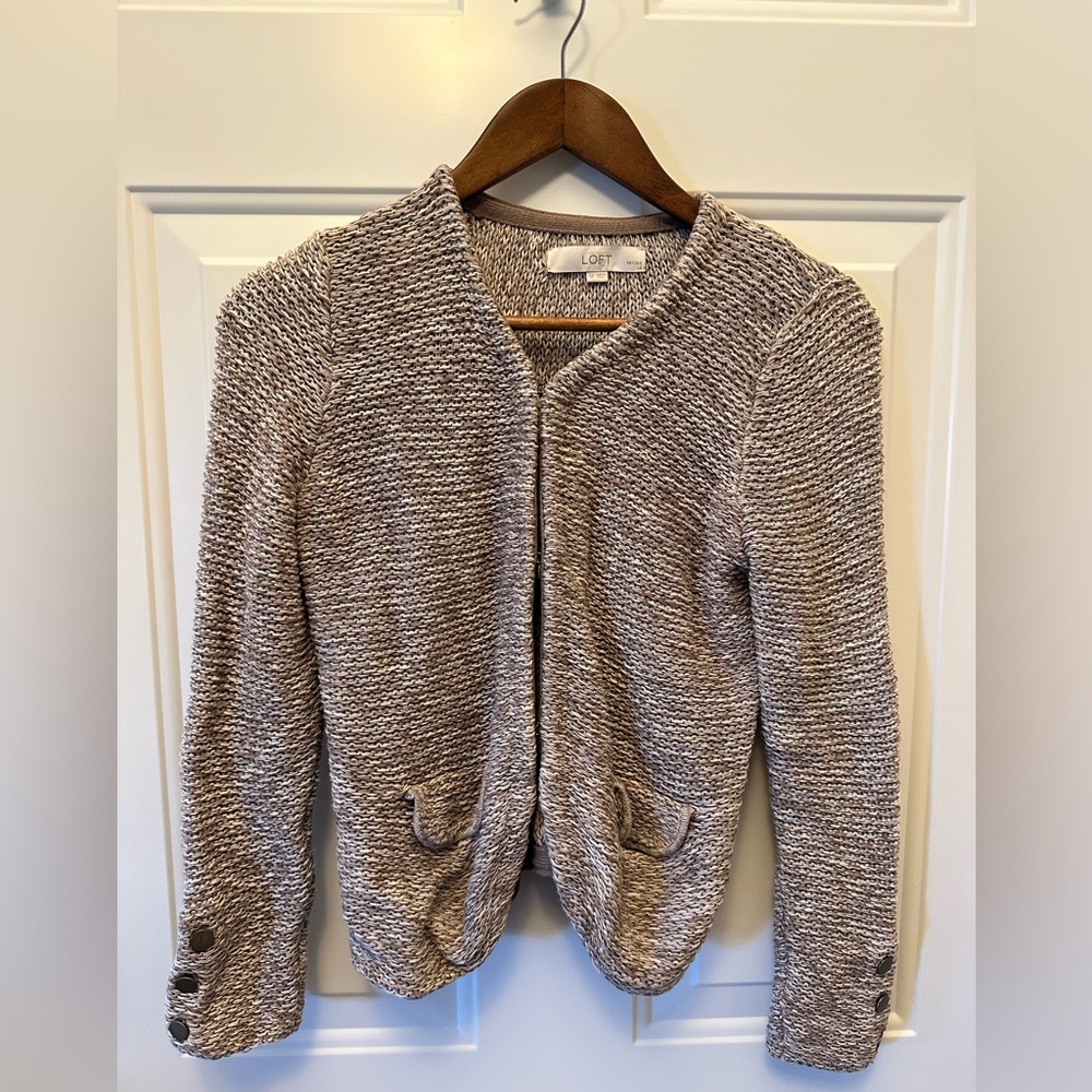 Petite Loft Sweater Jacket - image 1
